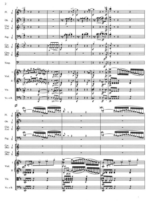 贝多芬d大调第二交响曲(总谱op.36)
