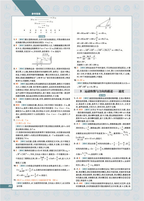 理想树 2019新版 教材划重点 高中物理高一①必修1 jk