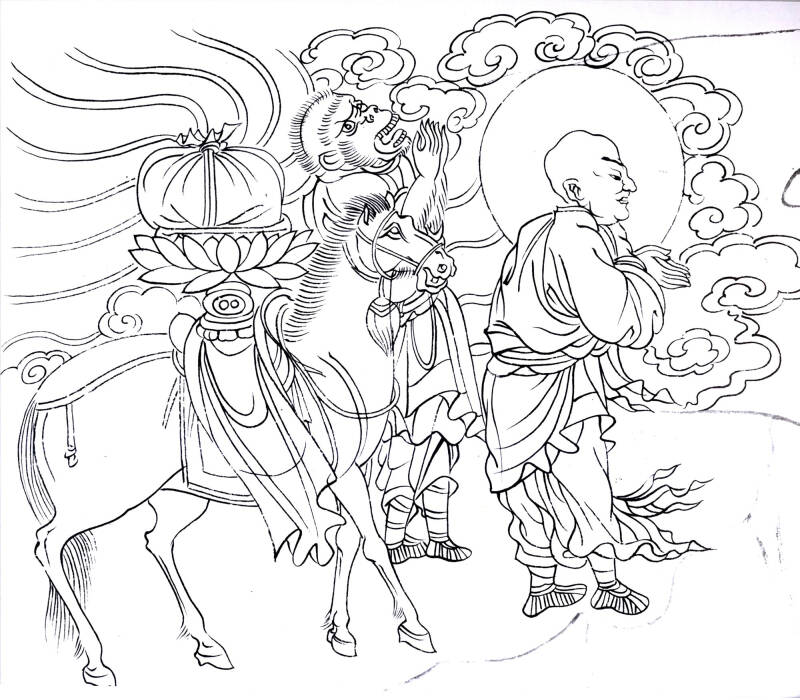 经典国画临摹实技:白描·敦煌壁画