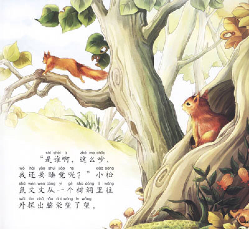 小动物成长日记:勤劳的小松鼠