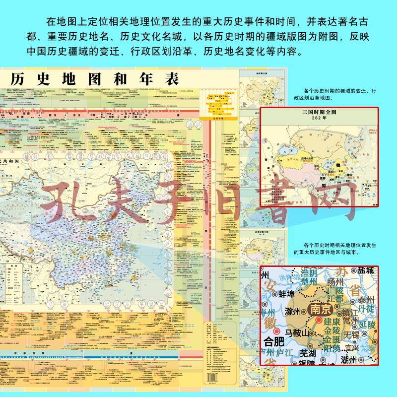 中国 世界历史地图和年表(精装)历史概要图长河图