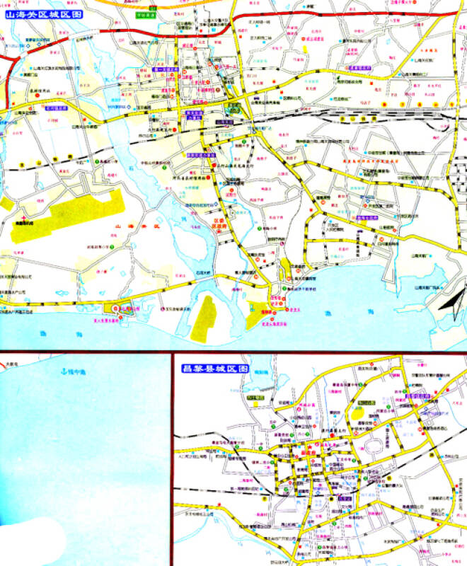 秦皇岛及周边交通旅游地图