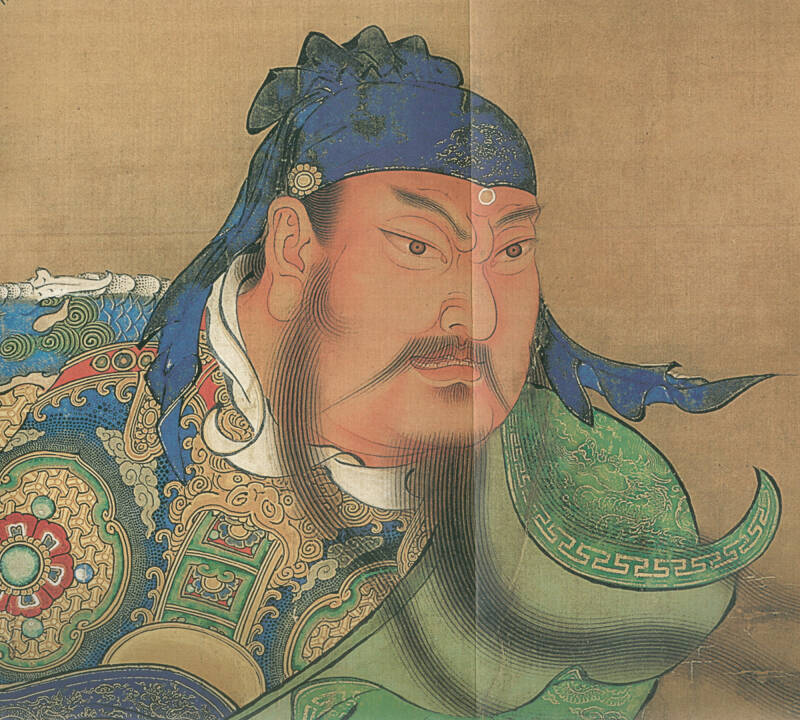 东方画谱·明代人物篇:关羽擒将图