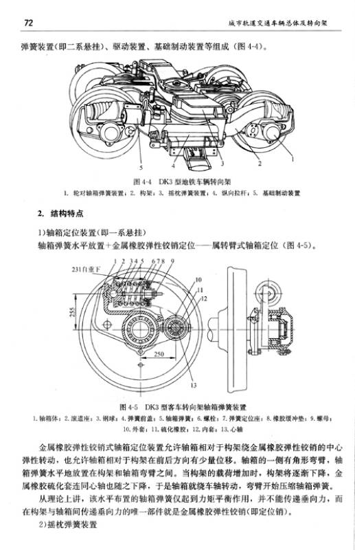 城市轨道交通车辆总体及转向架