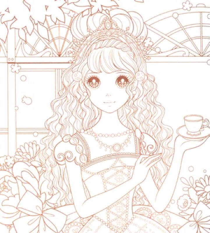 公主涂色炫彩华本:红茶淑女