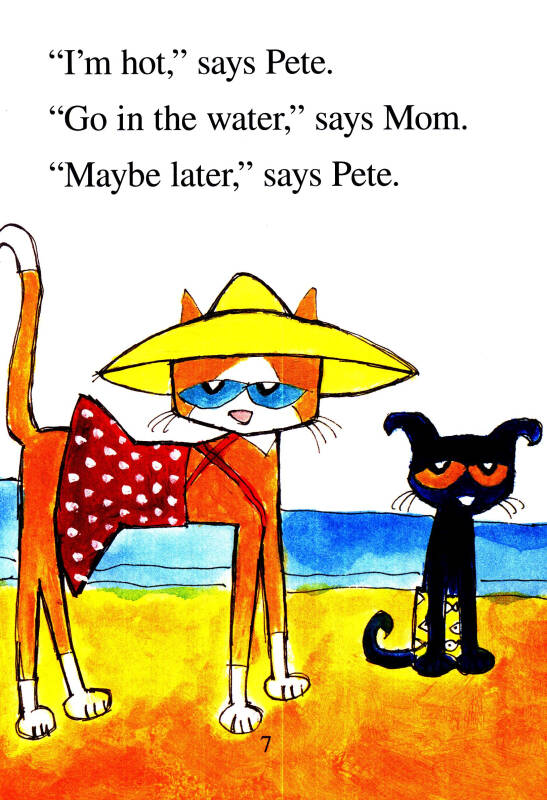 pete the cat: pete at the beach