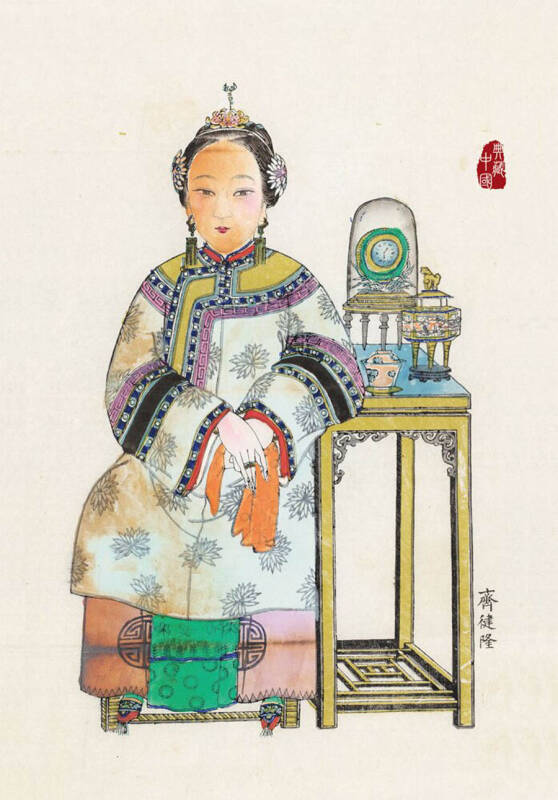 如花美眷:清代仕女年画(汉英明信片)