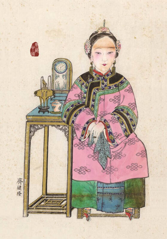 如花美眷:清代仕女年画(汉英明信片)