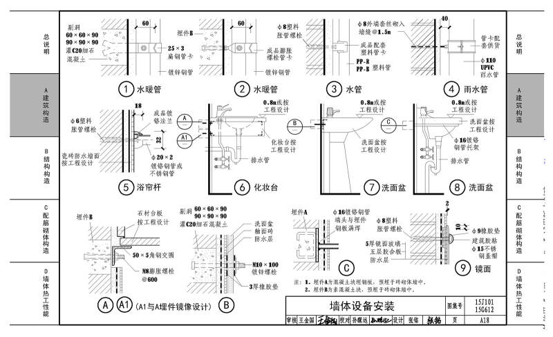 砖墙建筑,结构构造(15j101 15g612替代04j101,04g612)