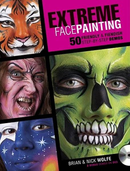 face-painting,watch a clown extreme face painting: 50 friendly & fiendish step-by-step demos