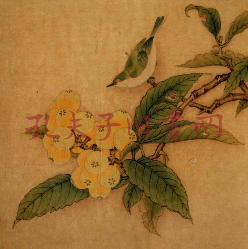 枇杷绣羽图 白头丛竹图(原大版)/李晓明临宋画六步学