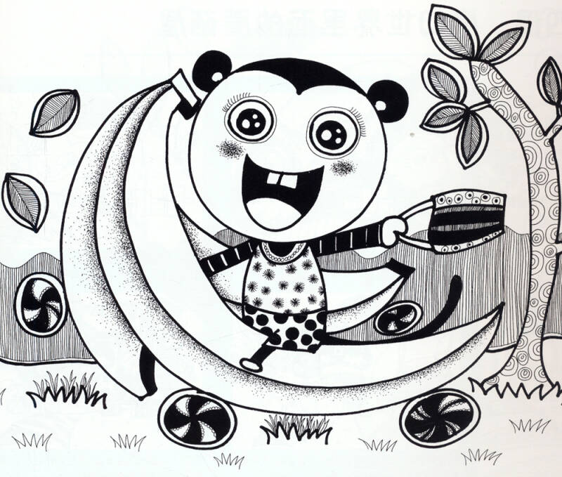 深呼吸少儿艺术启蒙丛书:儿童黑白线描画(提高篇)