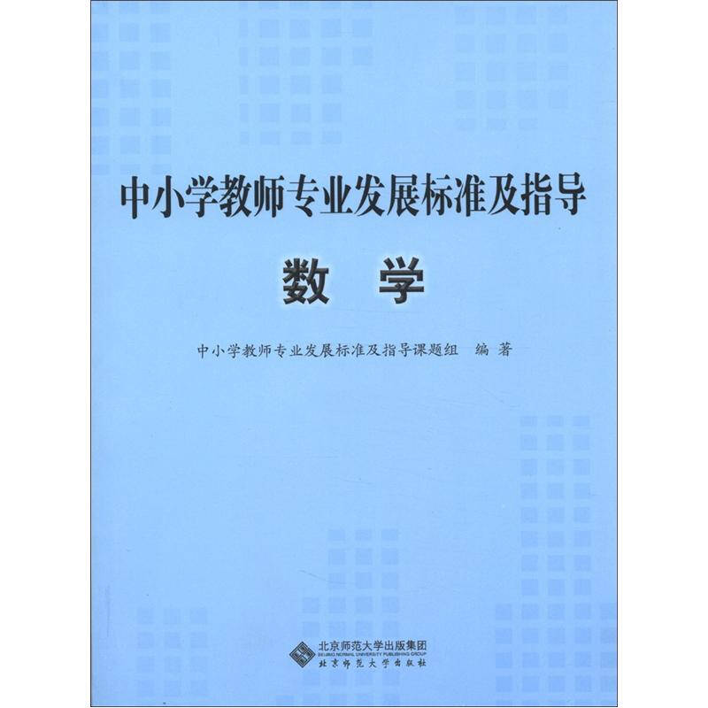 中小学教师专业发展标准及指导:数学