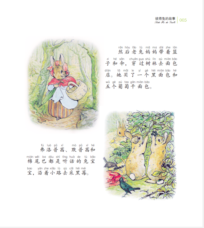 彼得兔的童话世界:彼得兔的故事(注音版)