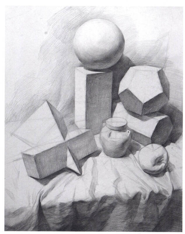 美教室 熊飞素描4k几何体临本