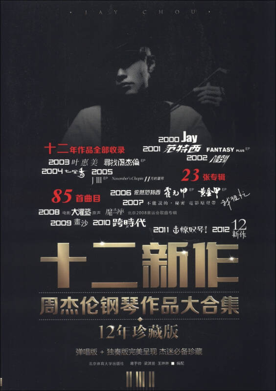 2,12新作是周杰伦推出的第十二张个人专辑,专辑中收录了周杰伦的12首