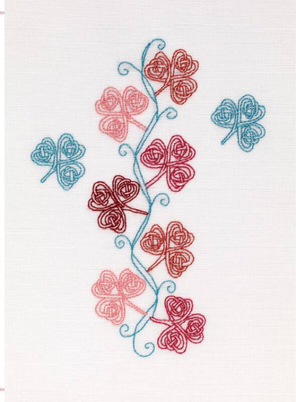 欧式刺绣入门:装饰花纹与轮廓图案