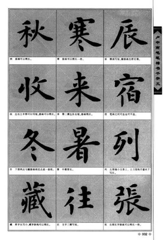 华夏万卷·卢中南毛笔楷书千字文