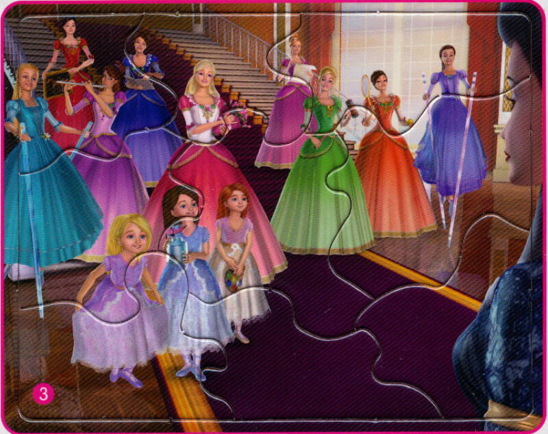 芭比公主故事拼图:芭比之十二个跳舞的公主