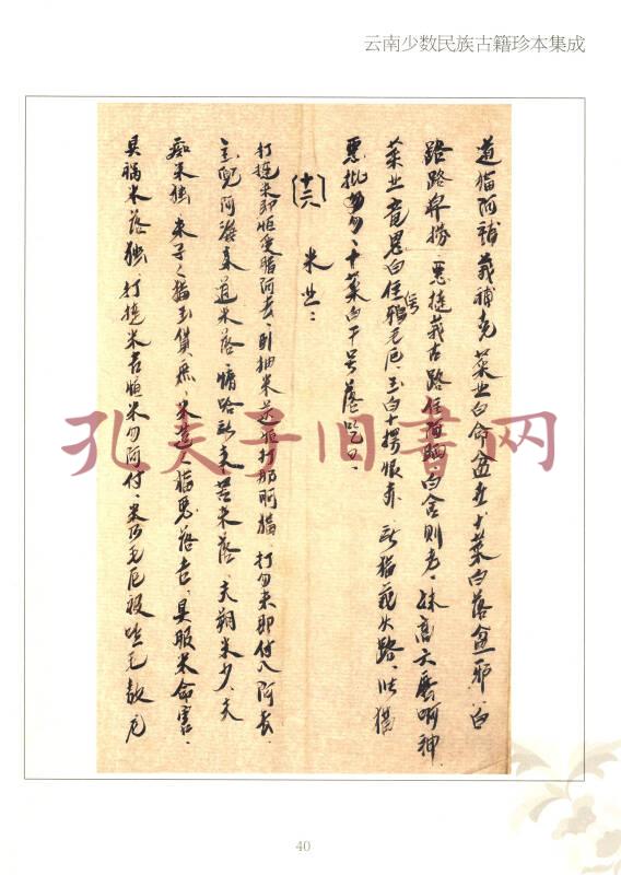 云南少数民族古籍珍本集成 第17卷 哈尼族