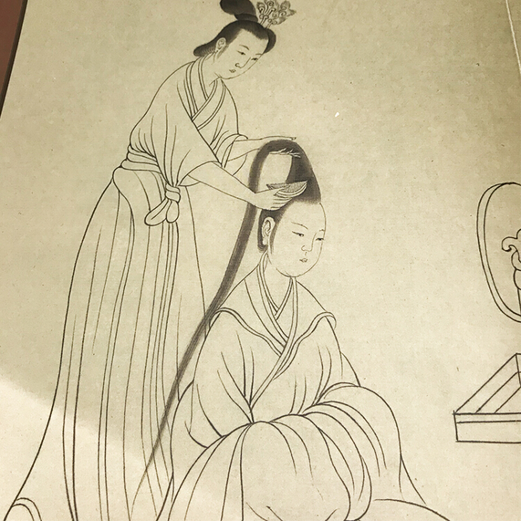 中国画人物线描