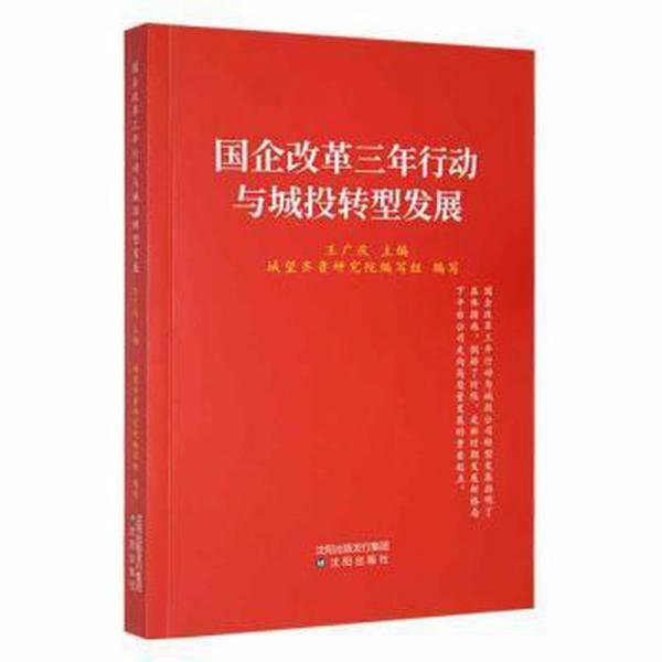 全新正版圖書 國企改革三年行動與城投轉型發(fā)展王廣慶沈陽出版社9787571621254