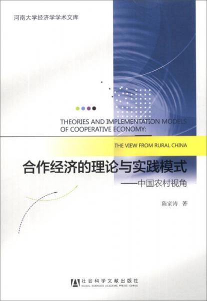 河南大学经济学学术文库合作经济的理论与实践模式：中国农村视角