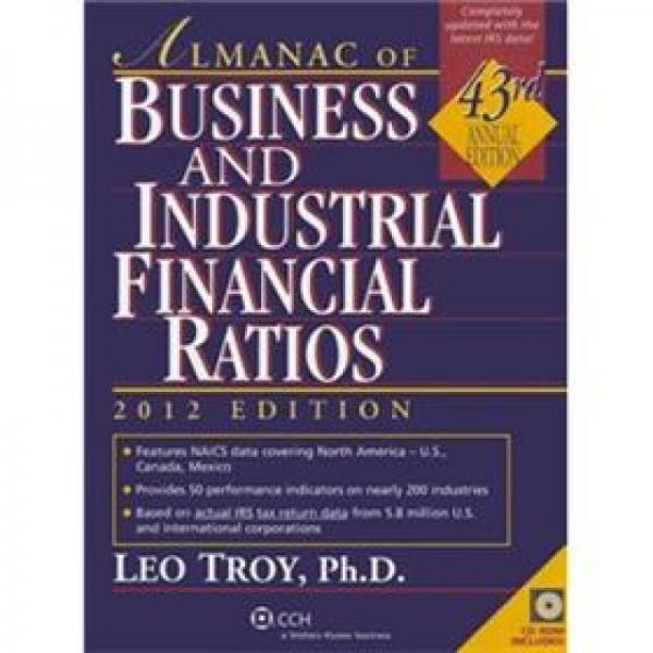 Almanac of Business and Industrial Financial Ratios,with CD-ROM (2012)