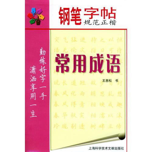 钢笔字帖规范正楷·常用成语