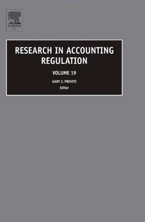 Research in Accounting Regulation, Volume 19