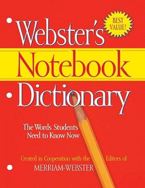 Webster's Notebook Dictionary