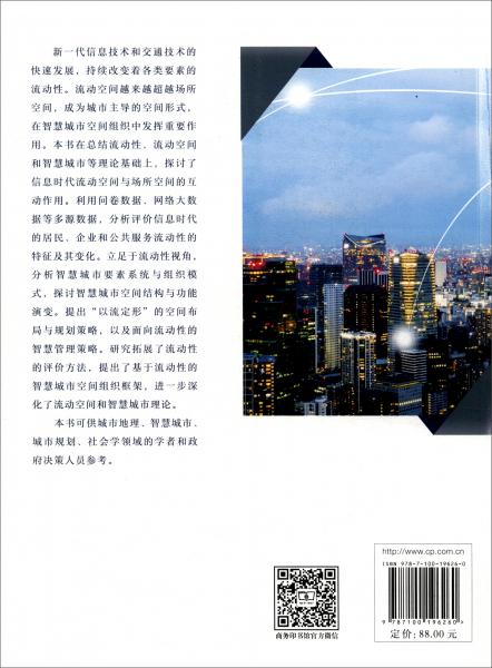 城市流动性与智慧城市空间组织/大数据与智慧城市研究丛书