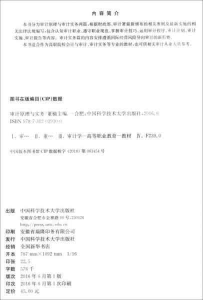 审计原理与实务