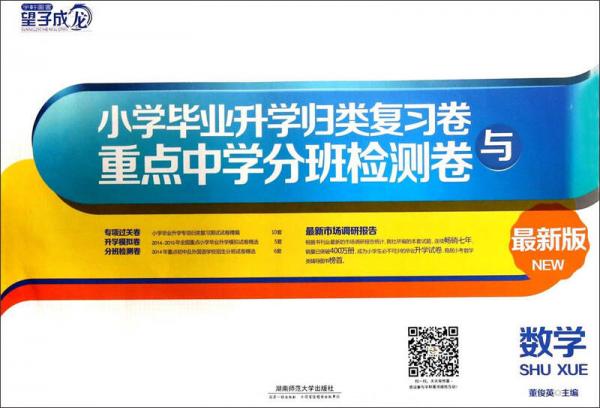 小学毕业升学归类复习卷与重点中学分班检测卷：数学（最新版）