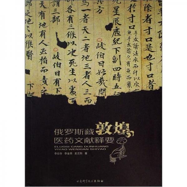 俄羅斯藏敦煌醫(yī)藥文獻(xiàn)釋要