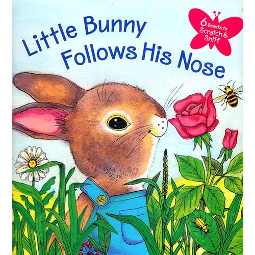 Little Bunny Follows His Nose (Little Golden Books) [Hardcover] 小兔子闻闻 (金色童书，含6页气味片) 