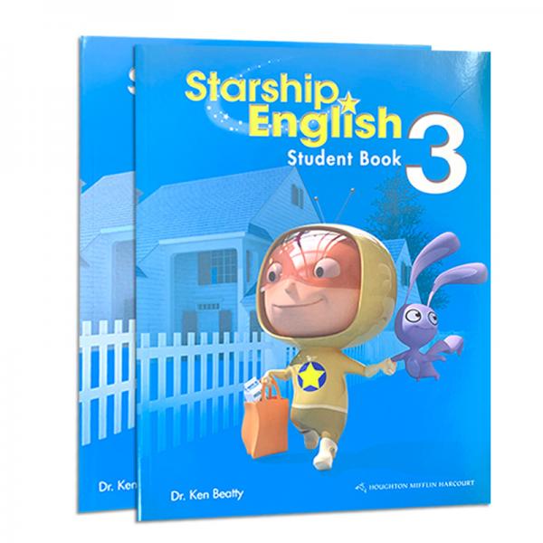 星空英语+外星兔子访地球国际英语家庭教育系列图书3级1书+1练习册+CD