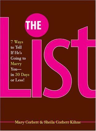 The List：7 Ways to Tell If He's Going to Marry You--in 30 Days or Less!
