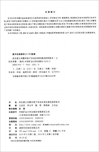 西北黃土溝壑徑流下采動水害機理及防控技術(shù)
