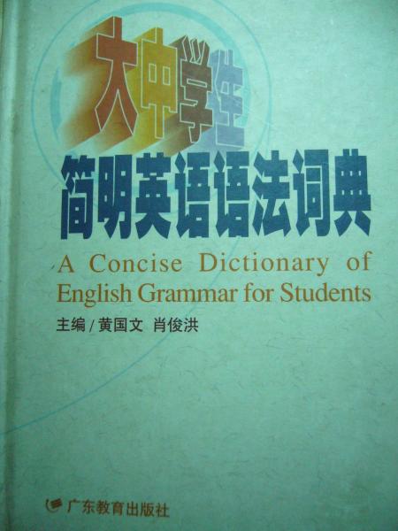 大中學(xué)生簡(jiǎn)明英語(yǔ)語(yǔ)法詞典