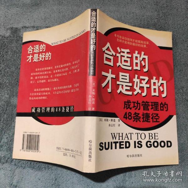 合適的才是好的:成功管理的48條捷徑