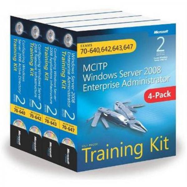 MCITP Windows Server 2008 Enterprise Administrator: Training Kit 4-Pack