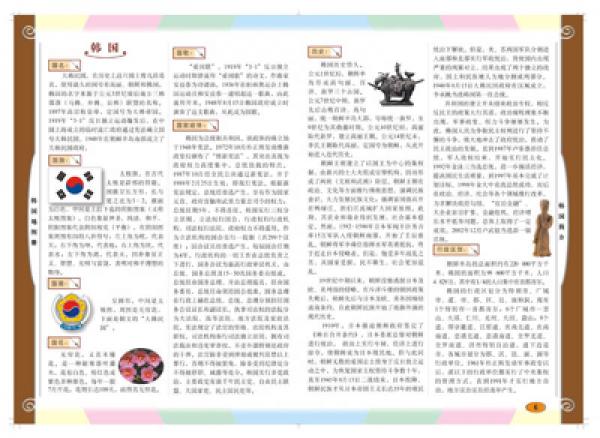 世界分国系列地图册：韩国地图册