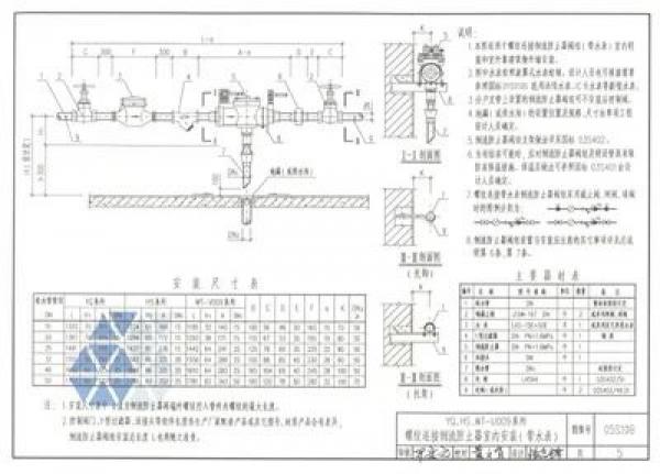国家建筑标准建设图集05S108：倒流防止器安装