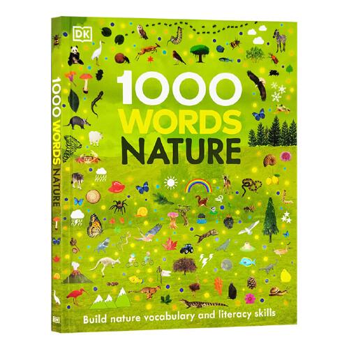 英文原版DK 1000 Words Nature 1000个自然词汇 儿童读物环境野生动物英语词汇语言学习益智儿童科普百科书籍