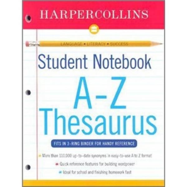 HarperCollinsStudentNotebookA-ZThesaurus