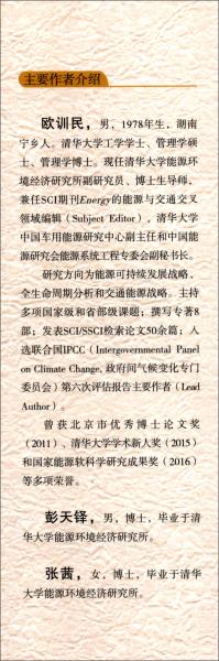 中國(guó)電動(dòng)汽車的發(fā)展規(guī)模及其能源環(huán)境資源影響研究：方法、模型和應(yīng)用