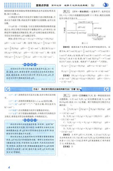 重难点手册：高中化学