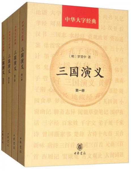 中华大字经典：三国演义（套装共4册）