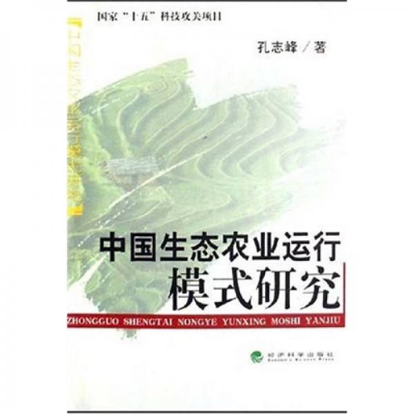 中国生态农业运行模式研究